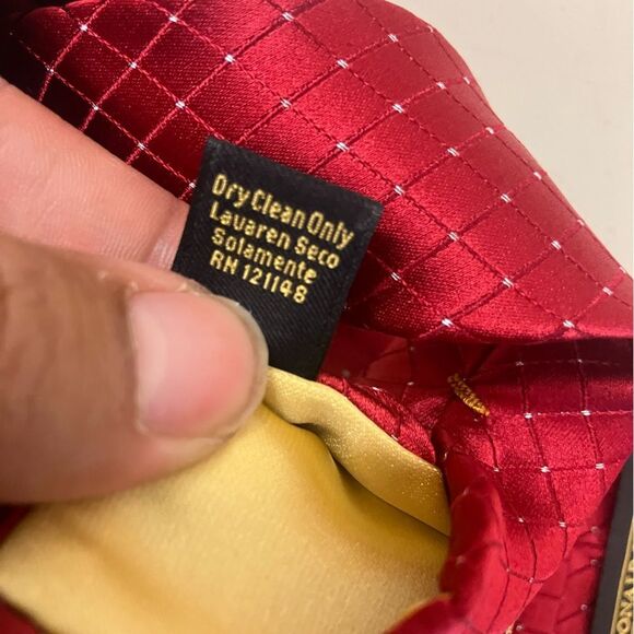 Donald Trump Signature Collection checkered Red & White Patterned Tie Silk Blend - Picture 5 of 5